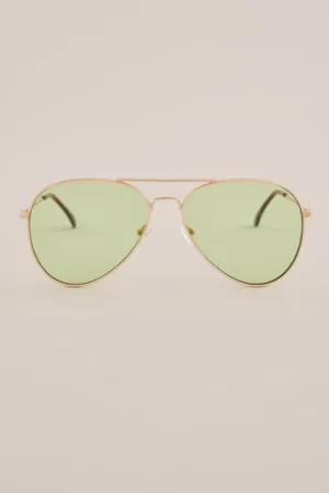 WE Fashion – Dames zonnebril – Groen –