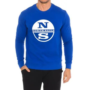 Sweater met lange mouwen en ronde hals 9024130 heren