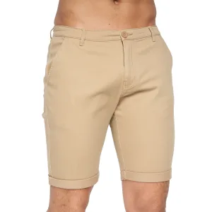 Crosshatch Heren Sinwood Chino Shorts (Zand)