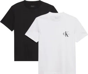 Calvin Klein T-shirt A- Logo CN 2 Pack Tee (Set van 2)