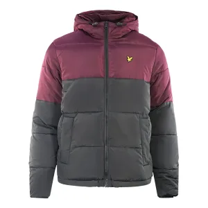 Lyle & Scott Colourblock Puffer Black Jacket