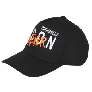 Dsquared2 Icon Forever-logo zwarte pet