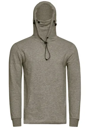 Sweatshirt met capuchon en gezichtsbedekking