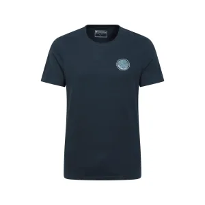 Mountain Warehouse Heren Fort William Boomring Biologisch T-shirt (Donkerblauw)