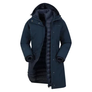 Mountain Warehouse Dames/Dames Alaska Lange 3 in 1 Jas (Marine)