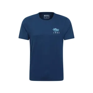 Mountain Warehouse Heren Looe Bedrukt Organisch T-Shirt (Marine)