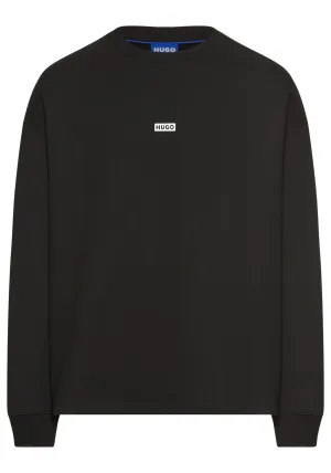 HUGO Blue Sweatshirt Naviu met rugprint