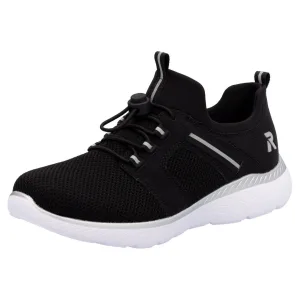 RIEKER Sport Slip-on sneakers , instapschoen, lage schoen, vrijetijdssneaker met trekbanden