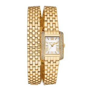 Michael Kors Emery – dames horloge – goudkleurig met  band