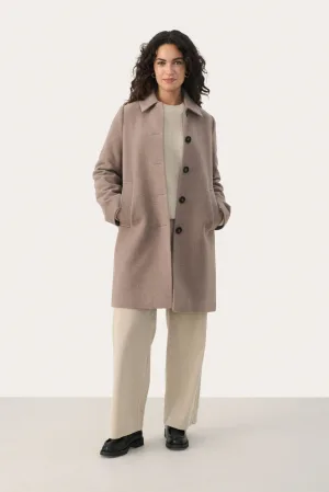 Jas Classic fit Mink Melange