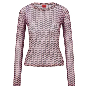 Dames Hugo Diralina_2 T-Shirt in Multi kleur