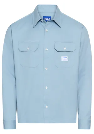 HUGO Blue Overhemd met lange mouwen Ekynone met borstzakken