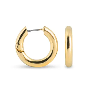 Luxenter oorbellen, 18 karaat geelgoud met sinem afwerking