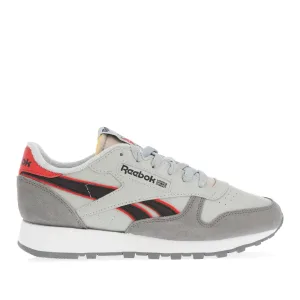 Reebok Classic Leather herenschoenen in grijsrood