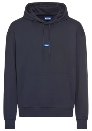 HUGO Blue Hoodie Nalonso met kangoeroezak