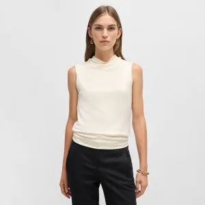 Dames Boss Esensa mouwloze top in wit