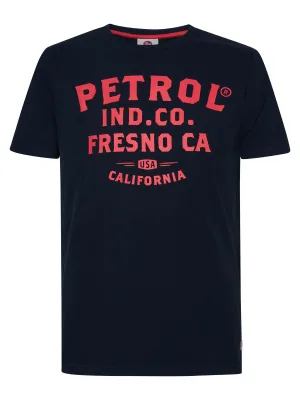 Petrol Industries – Heren Petrol Logo T-Shirt – Blauw