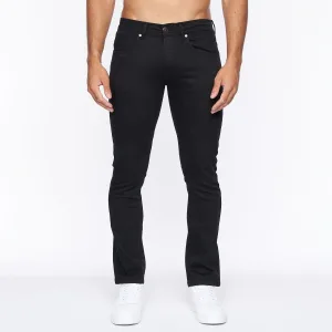 Heren Crosshatch Buraca Slim-Fit Jeans in Zwart