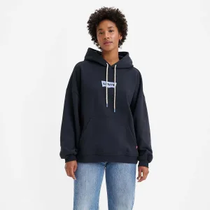 Dames Levis Graphic Caravan Hoody in Navy