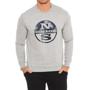 Sweater met lange mouwen en ronde hals 9024130 heren