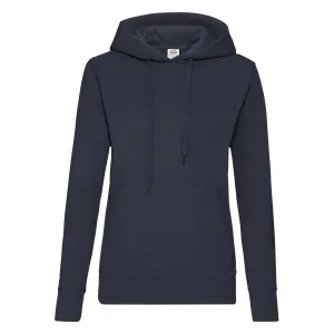 Fruit of the Loom Dames/Dames Classic 80/20 Lady Fit Hoodie (Deep Navy)