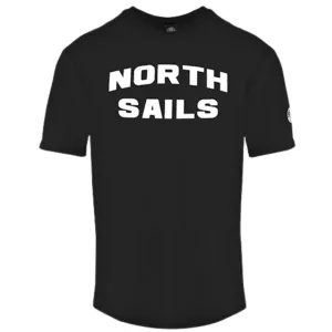 Zwart T-shirt met merklogo van North Sails