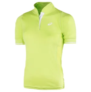 Asics Motion Dry Break Dames Groen Tennis Poloshirt