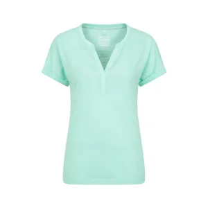 Mountain Warehouse Dames/Dames Skye Slub Snel Droog T-shirt (Munt)