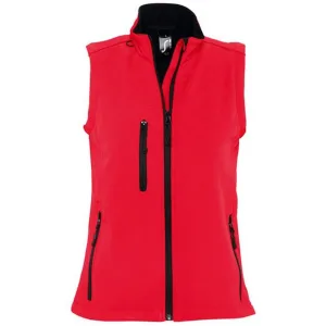 SOLS Dames/dames Rallye Soft Shell Bodywarmer Jacket (Rood)