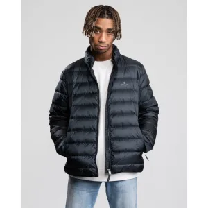 Men’s Gant Light Down Jacket in Black