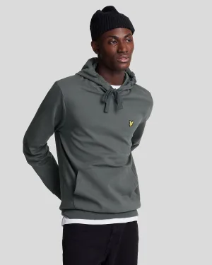 Lyle & Scott Interlock donkergrijze hoodie