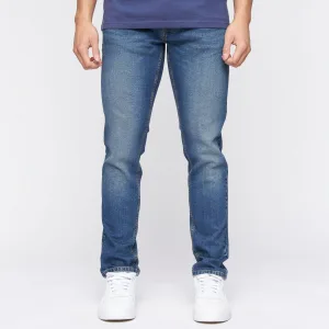Heren Crosshatch Buraca Slim-Fit Jeans in Blauw