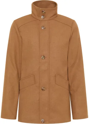 Dreimaster Tussenjas gemaakt van een wolmix Heren zand