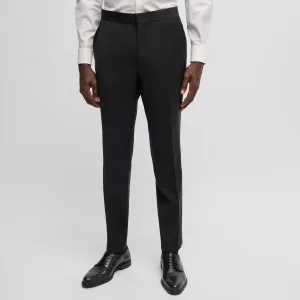 Men’s Hugo Hesten Extra Slim-Fit Trousers in Black
