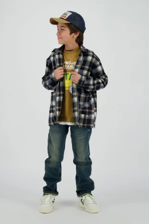 Vingino overhemd donkerblauw