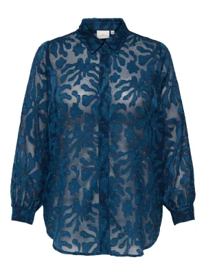 ONLY CARMAKOMA blouse blauw