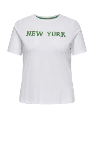 ONLY CARMAKOMA T-shirt wit