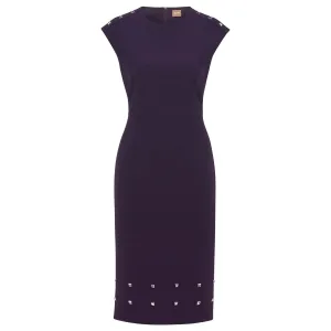 Boss Dames Devoka Midi-jurk (Paars)