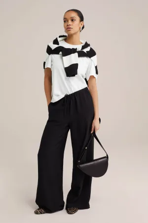 WE Fashion crossbody tas zwart