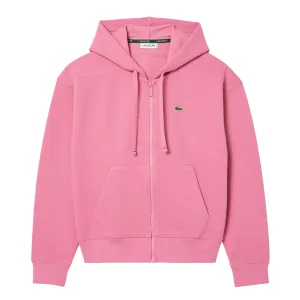 Lacoste Dames/Dames Pique Full Zip Hoodie (Roze)