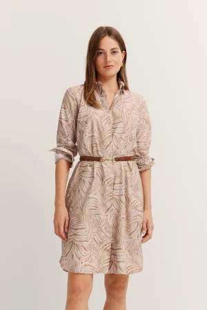 Bugatti Jurk met overhemdkraag met grafische print