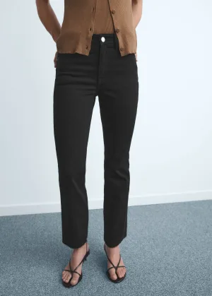 Mango flared jeans black denim