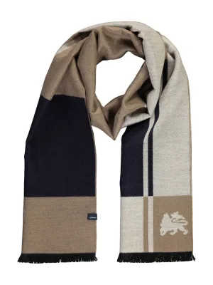 LERROS sjaal met all over print bruin