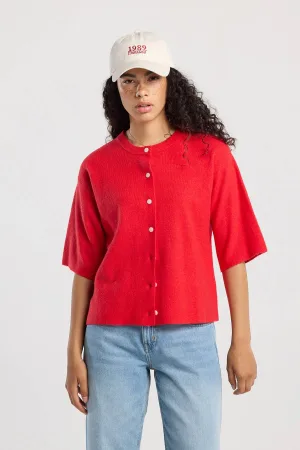 America Today cardigan rood gebreid