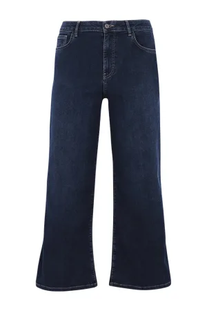 YOEK loose fit jeans dark blue denim