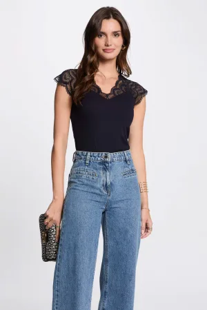 Morgan kanten top marine