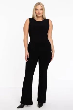 YOEK flared broek zwart