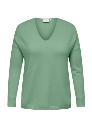 ONLY CARMAKOMA trui CARMARGARETA groen