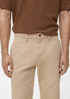 Mango Man regular fit jeans lichtbeige