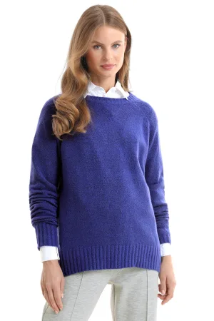anytime gebreide trui blauw